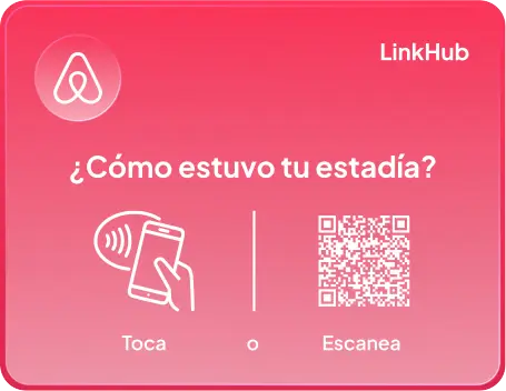 Placa con el diseño Airbnb · Horizontal
