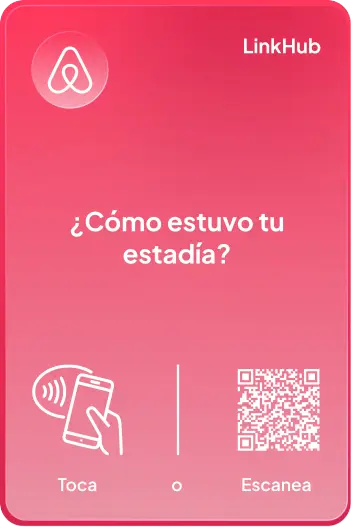 Placa con el diseño Airbnb · Mesa