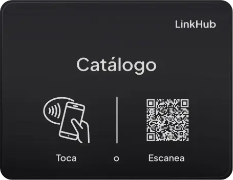 Placa con el diseño Catálogo · Horizontal