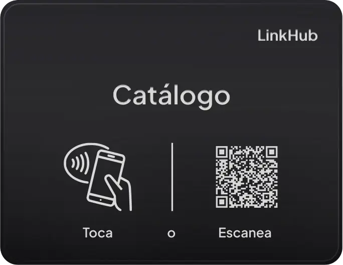 Placa con el diseño Catálogo · Horizontal