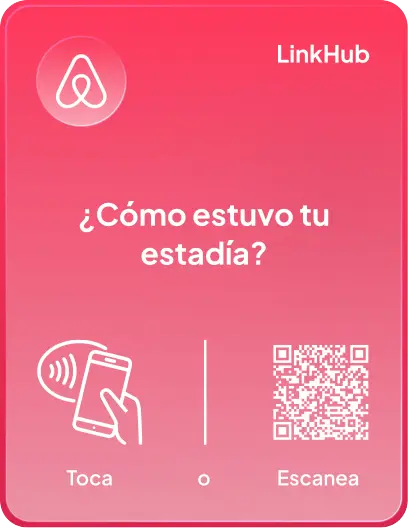 Placa con el diseño Airbnb · Vertical