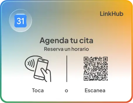 Placa con el diseño Google Calendar · Horizontal
