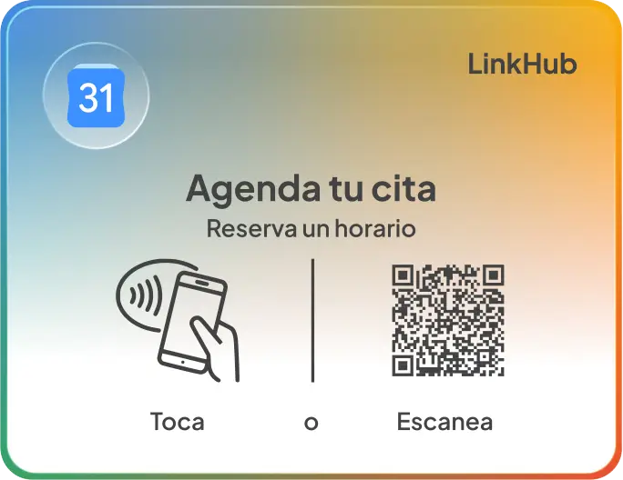 Placa con el diseño Google Calendar · Horizontal
