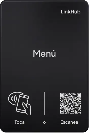 Placa con el diseño Menú · Mesa
