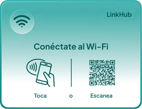 Placa con el diseño Wi-Fi · Horizontal