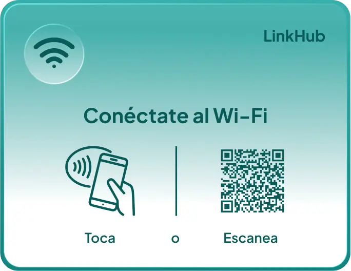 Placa con el diseño Wi-Fi · Horizontal