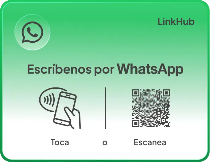 Placa con el diseño WhatsApp · Horizontal
