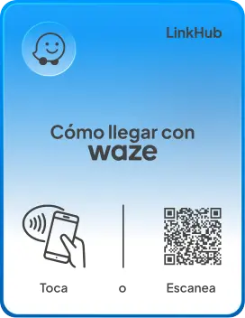 Placa con el diseño Waze · Vertical