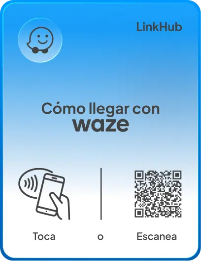 Placa con el diseño Waze · Vertical