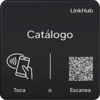 Diseño de placa NFC personalizada LinkHub (55×55 mm)