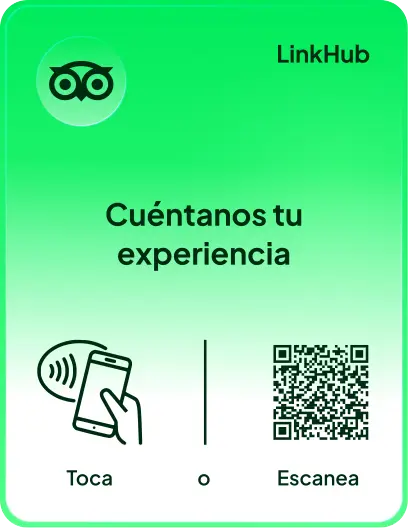 Placa con el diseño Tripadvisor · Vertical
