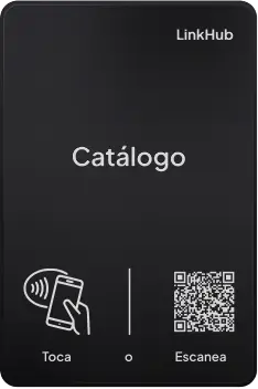 Placa con el diseño Catálogo · Mesa