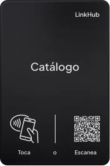 Placa con el diseño Catálogo · Mesa