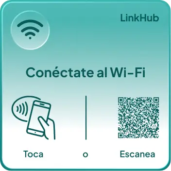 Diseño de placa NFC personalizada LinkHub (55×55 mm)