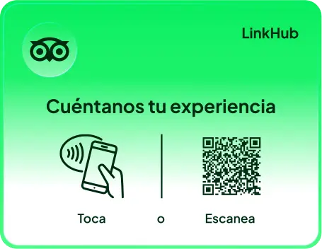 Placa con el diseño Tripadvisor · Horizontal