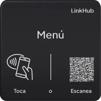 Diseño de placa NFC personalizada LinkHub (55×55 mm)