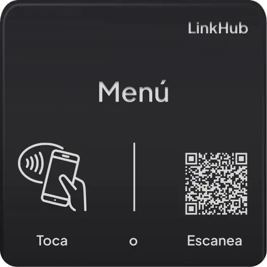 Placa con el diseño Menú · Mini