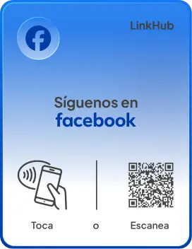 Placa con el diseño Facebook · Vertical