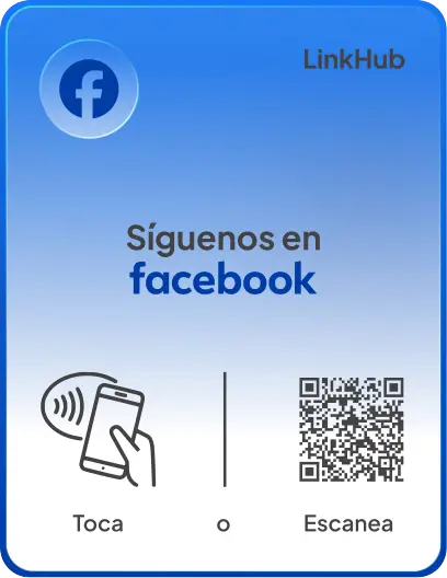 Placa con el diseño Facebook · Vertical