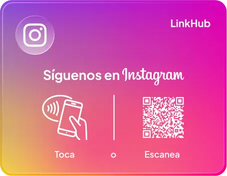 Placa con el diseño Instagram · Horizontal