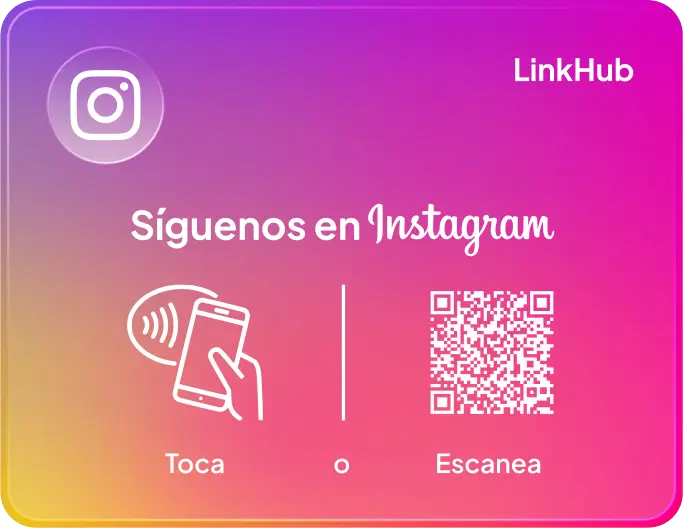 Placa con el diseño Instagram · Horizontal